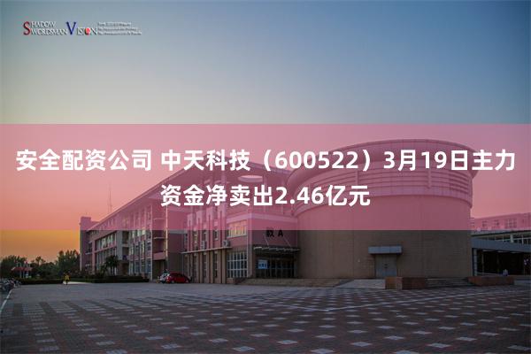 安全配资公司 中天科技（600522）3月19日主力资金净卖出2.46亿元