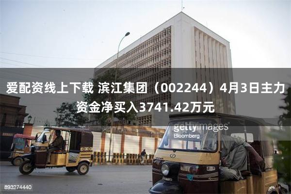 爱配资线上下载 滨江集团（002244）4月3日主力资金净买入3741.42万元
