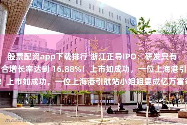 股票配资app下载排行 浙江正导IPO：研发只有 1.94%天才保荐人写成复合增长率达到 16.88%！上市如成功，一位上海港引航站小姐姐要成亿万富翁！